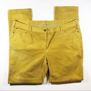 Boden Mustard corduroys, Like New 16L
